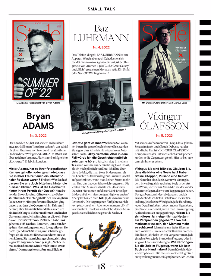 Focus Style Magazine. High Fashion and High Class Journalism